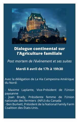 You are currently viewing Invitation à rencontrer la délégation de La Via Campesina à Québec