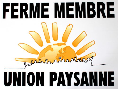 Affiche Union Paysanne - ferme membre 2017