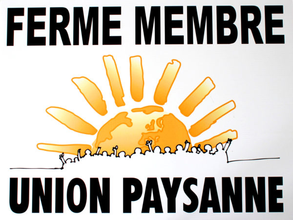 affiche ferme membre union paysanne